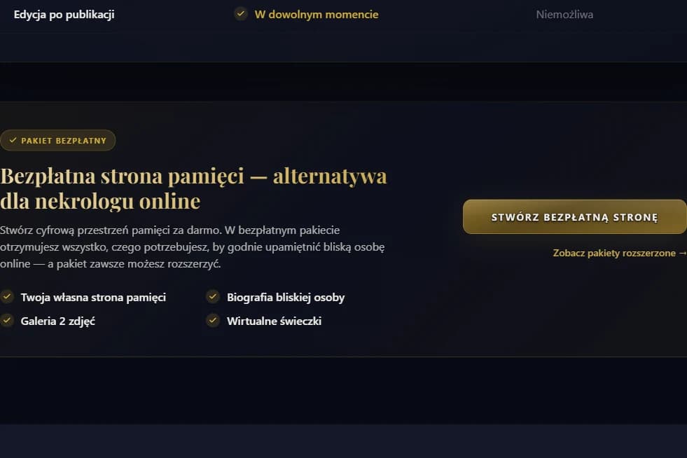 Pas „Pakiet bezpłatny” z dwoma wyjściami — Pamiętaj Mnie, realizacja Hex16